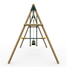 Plum Play Double Swing Set with Glider